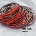 Wholesale Black Gun & Colorful Rhinestone Elastic Stretch Bracelet Fashion Tennis Chain Accessory for Women and Girls