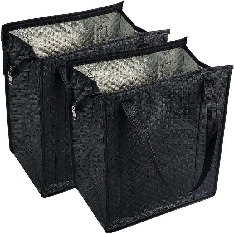 Insulated Food Grocery Tote Insulation Bag for Hot and Cold Food Commercial Large Capacity Reusable Warming Bag