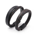New Design Stainless Steel Clasp Real Genuine Leather Bracelet Jewelry for Men