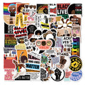 50Pcs Various Black Lives Matter Peace Washi Label For Waterproof Vinyl Fridge Bottle Luggage Phone Custom Stickers