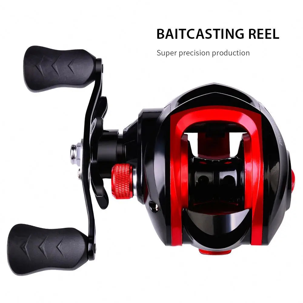 Metal Spool Baitcasting Reel High Speed 7.2:1 Metal Star Drag Magnetic Brake Max Drag 8Kg Ultralight Surf Casting Fishing Reel