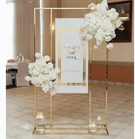 Wedding Party Decoration Gilded Background Flower Stand