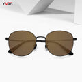 Designer Luxury Sunglasses for Women Titanium Brown Vintage Style Lightweight Square Pink Polarized Sun Glasses Gafas De Sol