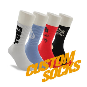 FREE DESIGN & MOCKUP Custom Oem Sport Gym Socks Custom Design Sports Socks Custom Logo Cotton Athletic Socks