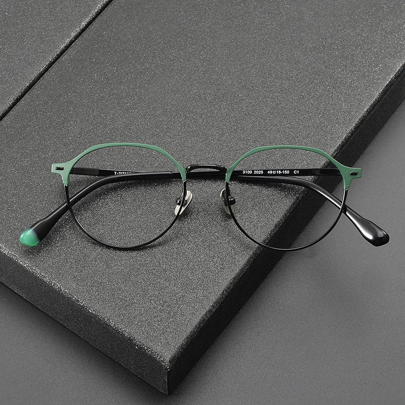 3100 Semi Matte Retro Titanium Glasses Men Eyeglasses Optical Frame New Arrival Fashion Luxury Glasses