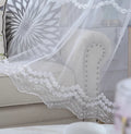 China Factory Wholesale Online Decorative Embroidery Tulle Voile Fabric Curtains