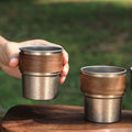 Chinese Products Camping Ultralight Titanium Cup Portable Water Cup Titanium Cup Outdoor Cooking Picnic Cutlery Coffee Mug