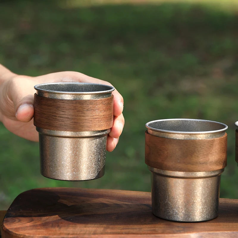 Chinese Products Camping Ultralight Titanium Cup Portable Water Cup Titanium Cup Outdoor Cooking Picnic Cutlery Coffee Mug