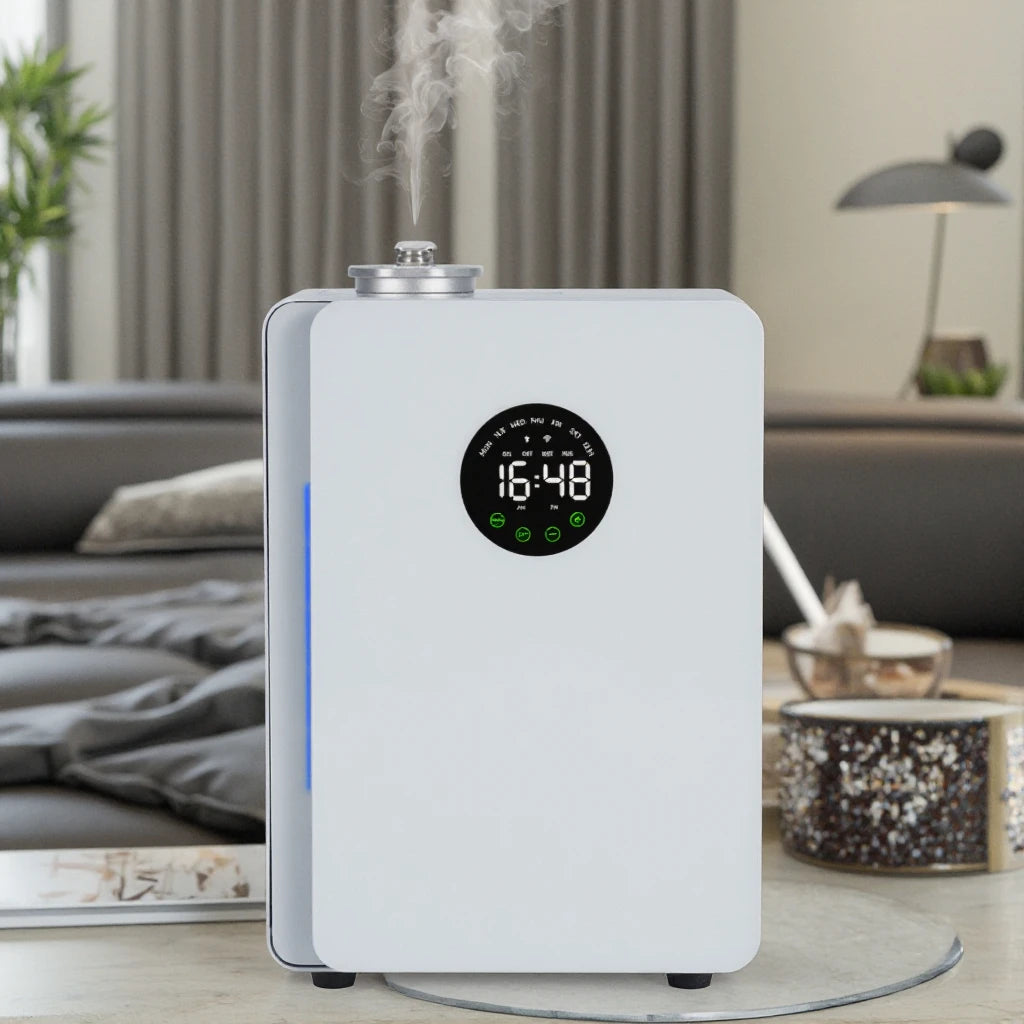OEM ODM 300ML Electric Wall-Mountable Waterless Aroma Diffuser for Home Hotels Auto Shut-off Timer APP Control Metal Diffuser