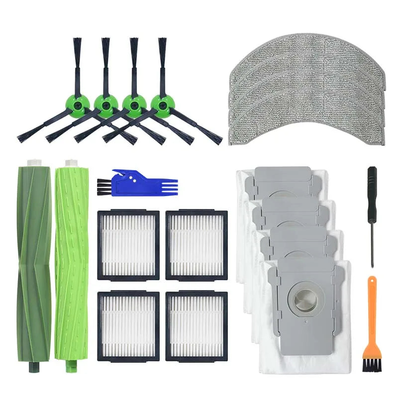 Robot Replacement Parts for IRobot Combo J7  J7+ J9+ Combo 10 Max 1 Set Rubber Brushes Mop Pads  Filters Side Brushes Dust Bags