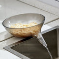 Kitchen Fruit Plate Drain Basket Spout Creative Fruit Washing Storage Organization Drain Basket Bowl Funnel Food Kitchen