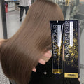 In Stock Deep Oem Shine Black Professional Salon Aluminum Tubes Free Nature Straight Hair Color Dye Cream for Men and Female