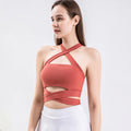 FLW Hot Sexy Simple Yoga Fitness Sports Bra Gym Clothing Running Tank Top Women High Support Breathable Lightweight