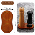 Tailai Hot Sale Durable and Moisture Proof Rubber Wood Base Double Hole Tray Design Smooth Edges Sturdy Build