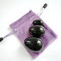 Gemstone Diy Yoni Egg Vaginal Tightening Love Egg Kegel Exerciser Black Obsidian Women Natural Stone Crystal Hygiene Yoni Ball S M L Chakra Stones
