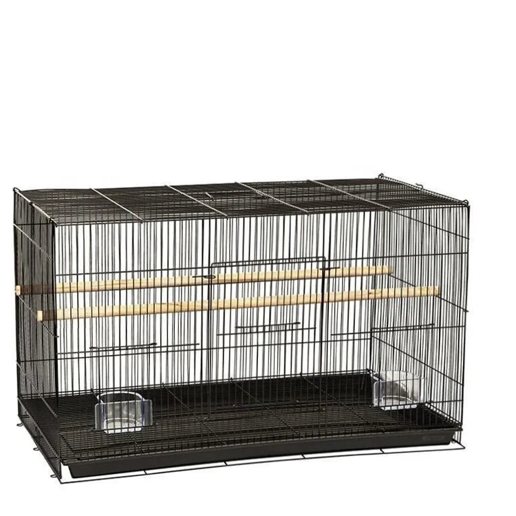 Traditional Stainless Steel Large Mini Parrot Plastic Trays Hanging Italian Bird Cages for Parrots Bird