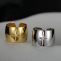 Fine Jewelry 925 Sterling 18k Gold Plated Minimalist Personality Star Ring Men Women Hip Hop Zircon Open Rings for Girls