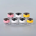 Unique Shape Honey Jar Lip Gloss Tubes Translucent Cute Empty Lipstick Container Lip Glaze Tube
