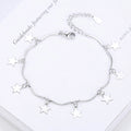 Custom Bulk Women Jewelry Bracelet Wholesale Girl Adjustable Brass Link Chain Small Star Charm Bracelet
