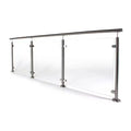 Australia Standard Stainless Steel Glass Balustrade with Tempered Glass Panels and Handrail for Villa Stair Balcony & Mall