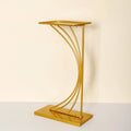 C224172 Flower Stand Wedding Centerpieces Geometric Metal Gold Flower Stand Wedding Table Decorations