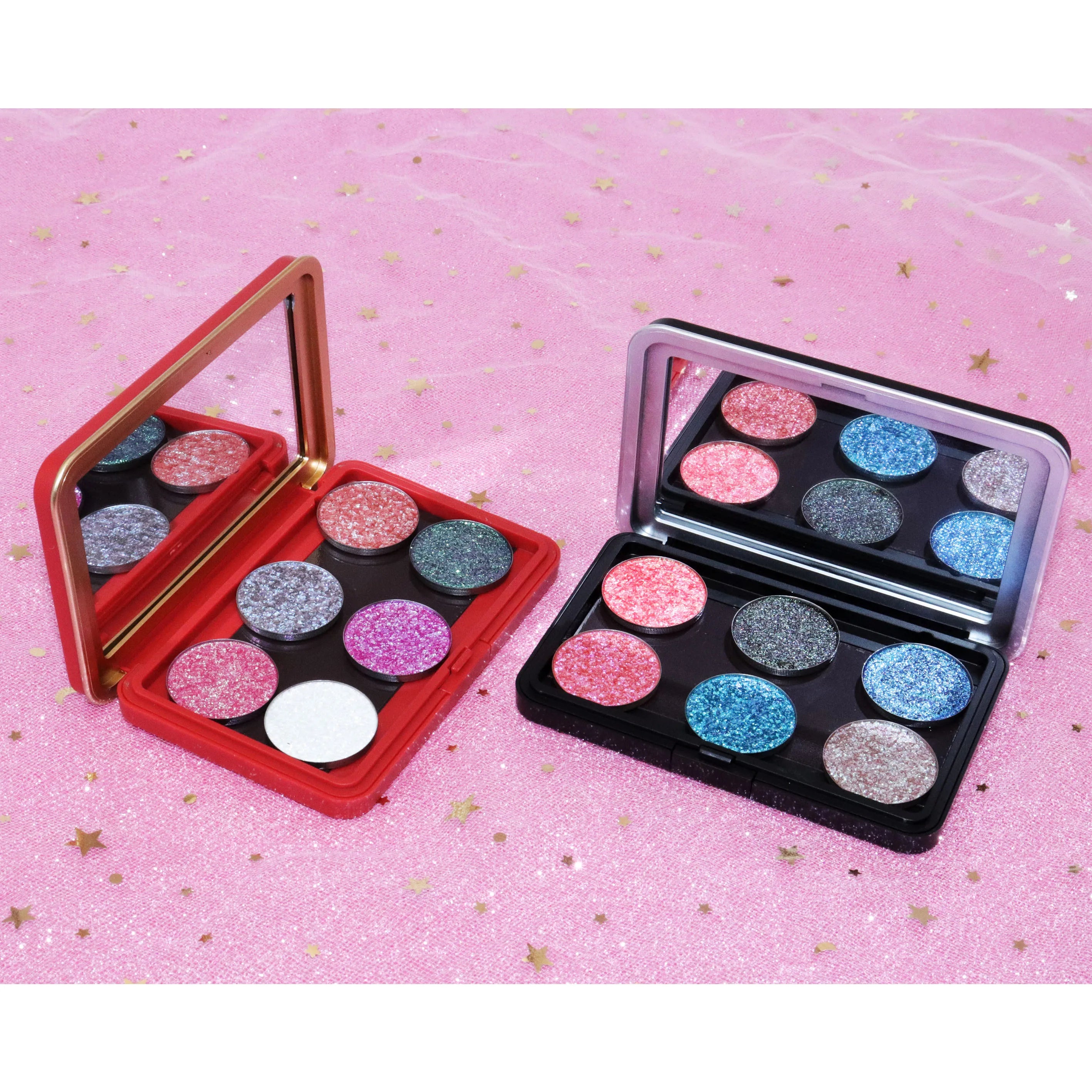 Customizable 6-Color Matte Shimmer Glitter Chameleon Magnetic Eyeshadow Palette 5G Powder Makeup for Eye Make Your Own Logo