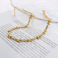 Vintage Cross Necklace 18K Gold Plated Stainless Steel Waterproof Hypoallergenic Snake Chain Geometric Trendy Choker Women