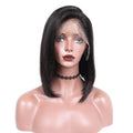 Bob Wig Silky Straight Unprocessed Human Hair Bob Wig Brazilian Cuticle Aligned HD Lace Frontal Bob Human Hair Wigs