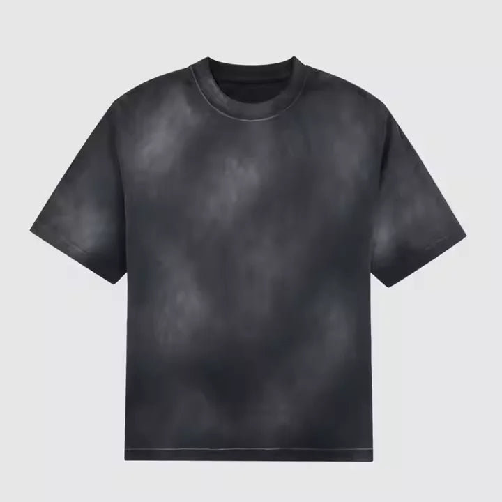 2025SS Vintage Men's T-Shirt High Quality 250 Gsm 100% Cotton New Design Acid Wash Custom Oversized and Factory Priced