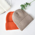 Winter Knit Beanie Wide Cuff Hat Wool Knitted Warm Hat With Fur Pompom Custom Label Women Ski Skull Hat