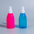 PET 100ml  Recycled Cosmetic Mist Spray Bottle Pink White Blue Brown Plastic Spray Bottles Packaging