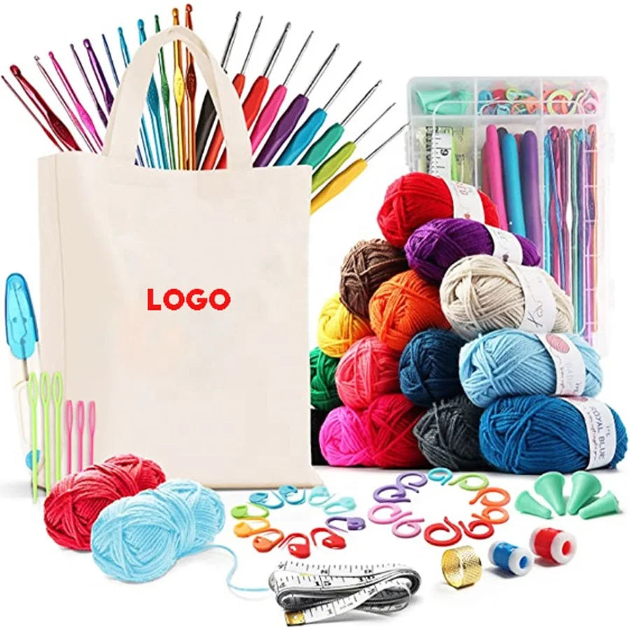 Wholesale 73pieces Crochet Tool DIY Hand Knitting Needle Storage Bag TPR Crochet Hook Set Knit Kit