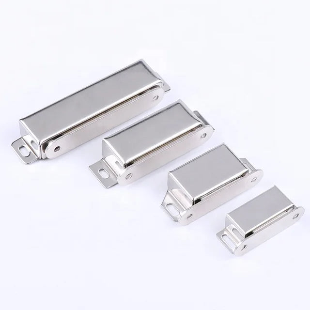 Industrial Style Stainless Steel Magnetic Cabinet Door Catch Latch and Magnets for Cupboard Closet Closures