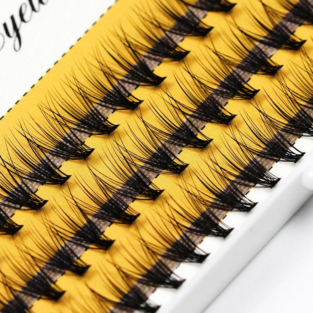 Free Samples Lashes3d Wholesale Vendor 10D  0D 30D Color Volume Fans Eyelash Pre Made Fans Eyelash Cluster