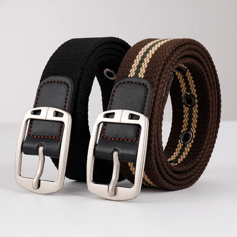 Wholesale Adjustable Classic Casual Outdoor Golf Baseball Men's Polyester Alloy Buckle Custom Belt