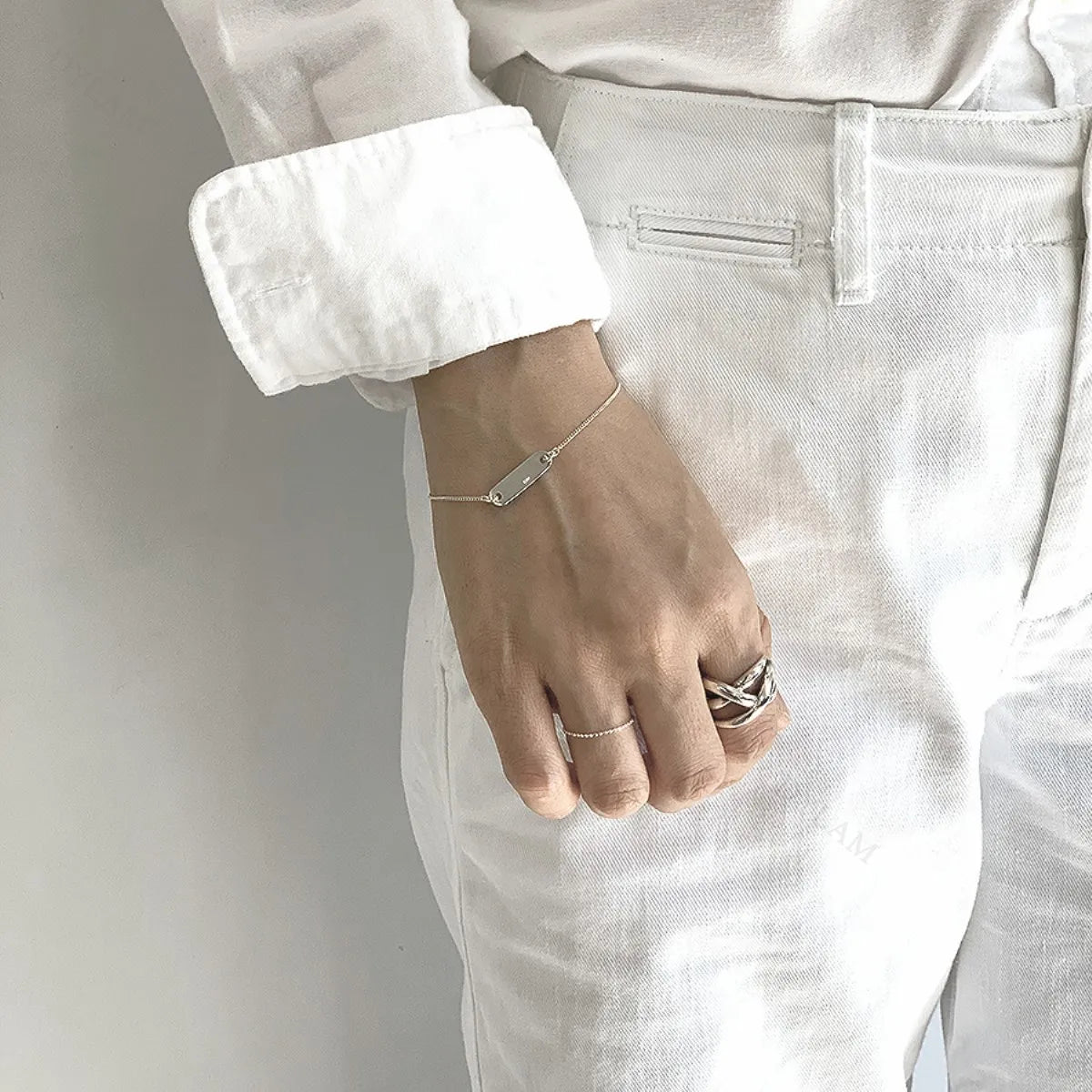 Dylam New Weaving Design Minimalist 925S Open Ring Hollow Out Twisted Rings Resizable Sterling Silver 18K Gold Jewelry Man Women