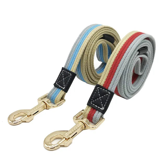 Wholesale Durable Pet Lead Knitted Strong Canvas Dog Leashes Pet