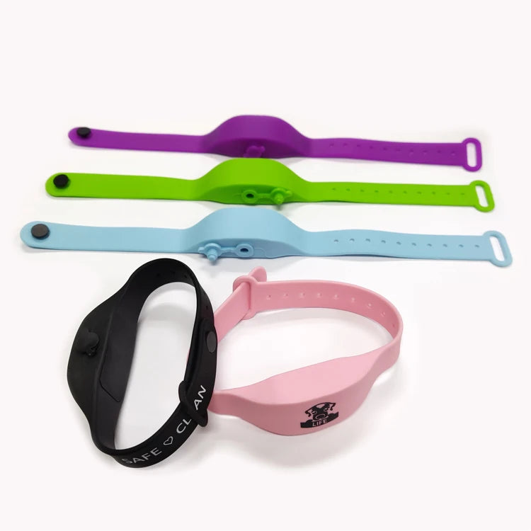 Custom Logo Colorful Silicone Wrist Strap Bands Promotional Wristband with Can Put Small Bottles