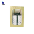 Open PP Film+Art Paper Cat Eyes Window Gift Packaging Bags Aqueous Coated Luxury Recycled Materials Fur Shoe Clothing