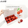 JIJID Eco-friendly Low Temperature Proof SPC Plastic Box Custom Printing  Waterproof Package Mailer Box for Fruit