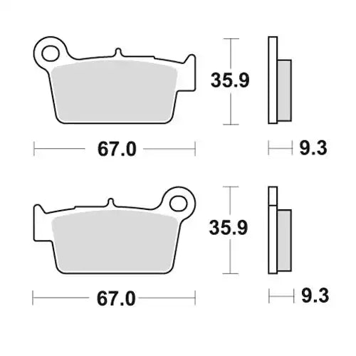Galfer Tm MX 300 05-23 Cartridge Chips Standard Rear Pads