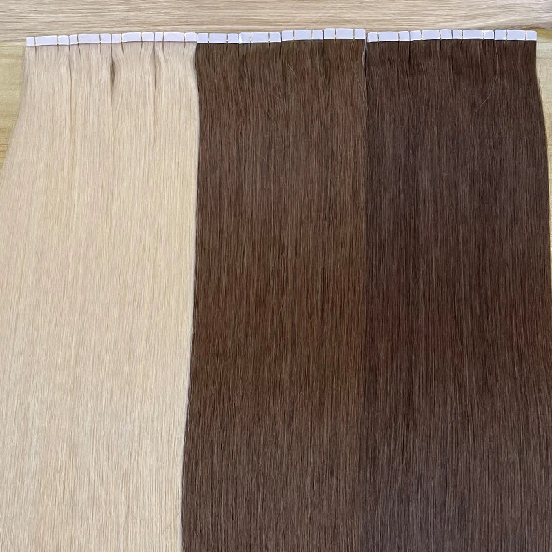Wholesale Tapein Hair Extensions Human Hair 613 Blonde Human Hair Extension Vendors 32 Inch Tall Tape Extension
