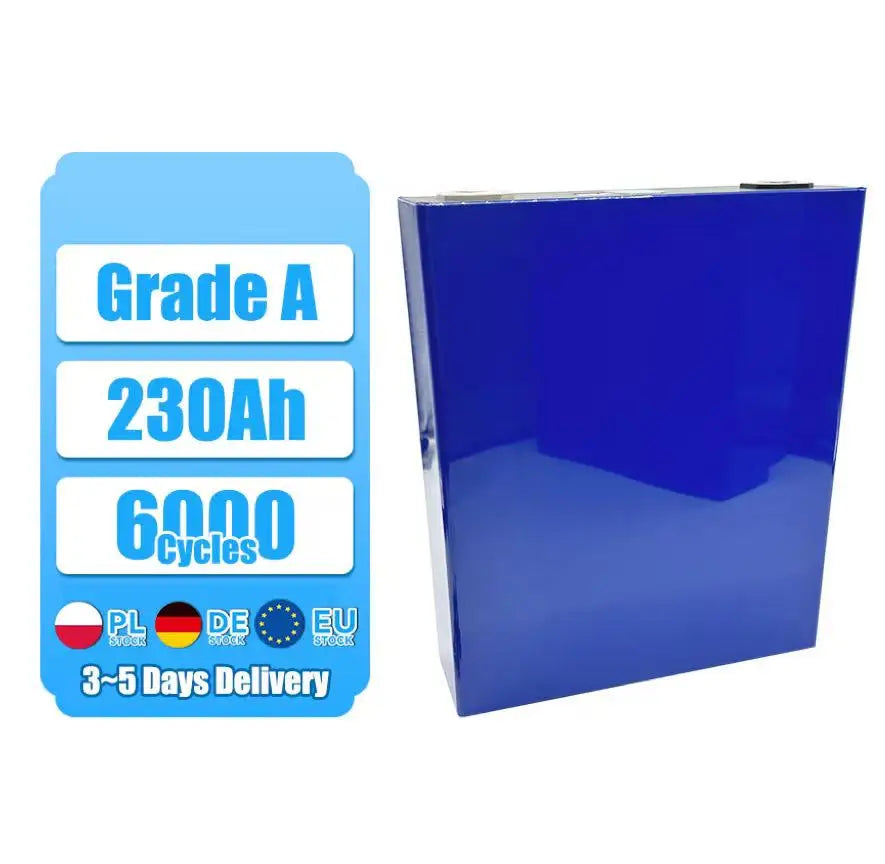 Eu Stock Tax Free Grade A+ Lf280k 3.2v 200ah 230ah 280ah Lifepo4 Battery Cell Ev 230ah Lithium Ion Batteries