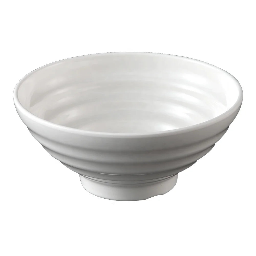 Hot Selling Japanese Restaurant Noodle Serving 40Oz 8.6 Inch Cheap Large White Melamine Bowl