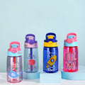 Wholesale 480ml Kids Travel Sport Plastic Water Tumbler Bonuce Lid Customized Logo Cartoon Children Bottles With Lid and Straw