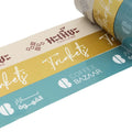 Small MOQ Customized Printed Branded Pink Packaging Mail Box Packing Tape with Logo Skotch for Small Business