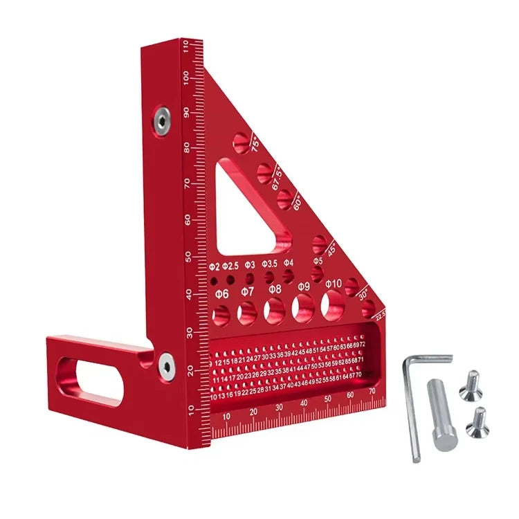 New Portable Measuring Tools 45/90 Degree Wood Working Tools Line Ruler 3D Multi Angles Measuring Ruler