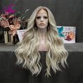 Celebrity T Part Blond Highlight Premium Synthetic Wigs Futura Heat Resistant Synthetic Hair Wigs for Daily Wearing