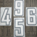 Custom Screen Printing Transfer Sticker Vinyl Plastisol Heat Transfer Labels DTF Transfer Jersey Number Name Logo for Clothes