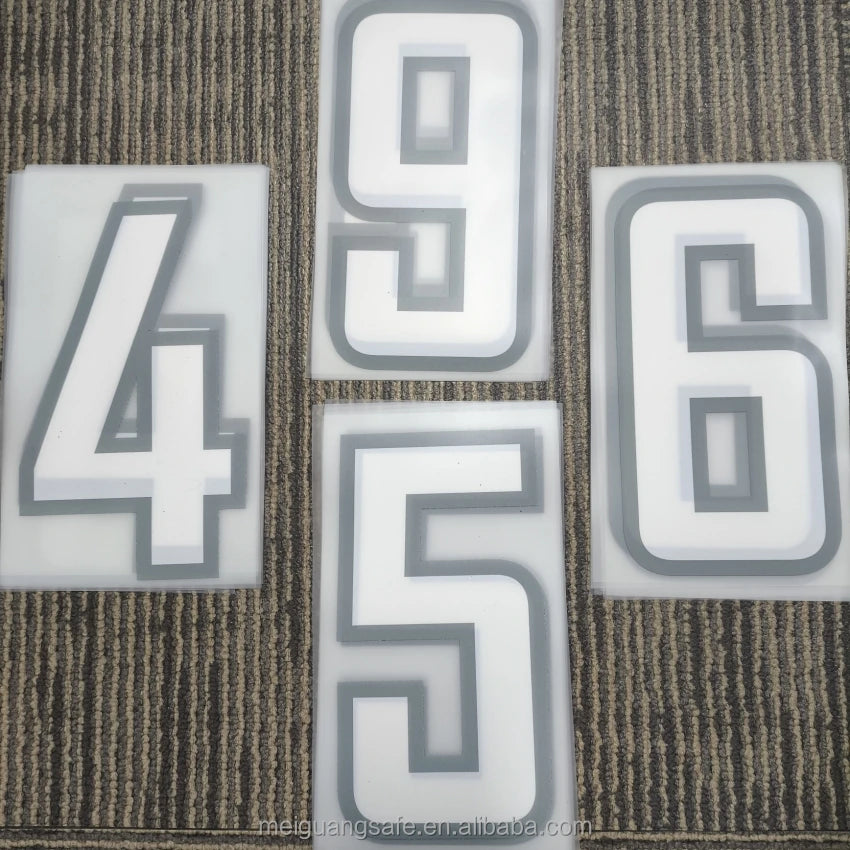 Custom Screen Printing Transfer Sticker Vinyl Plastisol Heat Transfer Labels DTF Transfer Jersey Number Name Logo for Clothes